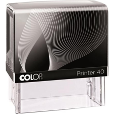 COLOP Bélyegző, COLOP "Printer IQ 40" fekete ház - fekete párnával bélyegző