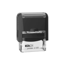 COLOP Szövegbélyegző Printer C20 átlátszó ház kék párnával14x38 mm bélyegző