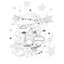  Color pelenkázó lap sík 70x50cm Happy dreams pelenkázó matrac