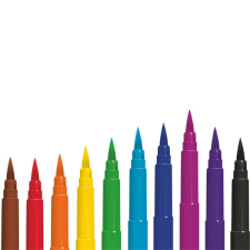 Colorino ecsetvégű filctoll készlet - 10 darabos filctoll, marker