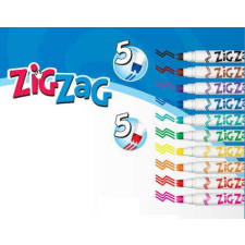 Colorino Kids ZIG-ZAG vágott hegyű filctoll készlet - 10 darabos filctoll, marker