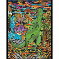 Colorvelvet bársonykép - T-Rex (SMALL11) kreatív és készségfejlesztő