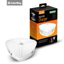 ColorWay 6 x USB Quick Charge 3 töltőállomás fehér (CW-CHS06QW) (CW-CHS06QW) mobiltelefon kellék