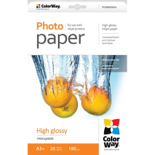 ColorWay fotópapír, magasfényű (high glossy), 180 g/m2, a3+, 20 lap pg180020a3+ fotópapír