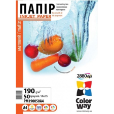 ColorWay Fotópapír , matt 190g, A4, 50 lap fényképező tartozék