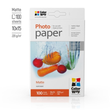 ColorWay Fotópapír, matt (matte), 220 g/m2, 10x15, 100 lap (PM2201004R) fotópapír