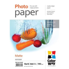 ColorWay Fotópapír PM1901004R, matt (matte), 190 g/m2, 10x15, 100 lap fénymásolópapír