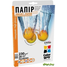 ColorWay PG230020A4 Fényes fotópapír A4 230g (20 lap) fotópapír