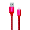 ColorWay USB-A - MicroUSB kábel 1m piros (CW-CBUM002-RD) (CW-CBUM002-RD) - Adatkábel