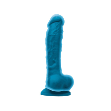 Colours Dual Density 8 inch Dildo Blue műpénisz, dildó