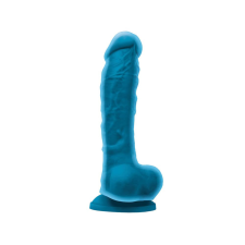  Colours Dual Density 8 inch Dildo Blue műpénisz, dildó