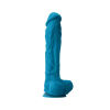  Colours - Pleasures - 10" Dildo - Blue