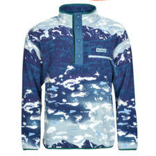 Columbia Polárok HELVETIA II PRINTED HALF SNAP FLEECE Zöld EU S férfi pulóver, kardigán