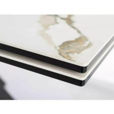  Columbus Ceramic Amber Bianco Bővíthető Étkezőasztal Márvány Fehér-Fekete bútor
