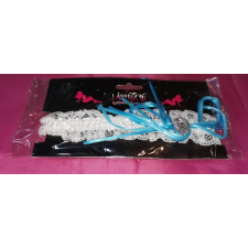  Combcsipke, fehér - kék, 1 db party kellék