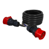 Commel hosszabbító kábel, ipari, CEE aljzat, H05VV-F 5x1.5, 16 A 400 V ~ 10500 W IP44, 10m
