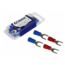 Commel Szigetelt villás saru, 1.5-2.5mm2/5,3mm, 25db/csomag villanyszerelés