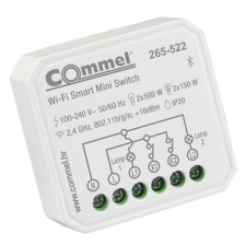 Commel WiFi mini vezérlő, kapcsoló, beépíthető, 2 állású villanyszerelés