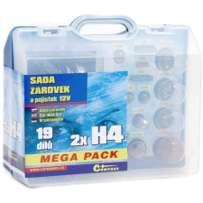 Compass MEGA H4+H4+ biztosítékok, tartalék szett 12V autó izzó, izzókészlet