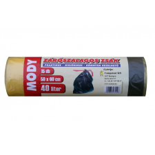 Competent Zárószalagos zsák 50x60 40 literes, sárga, 15mikron tisztító- és takarítószer, higiénia
