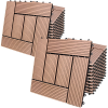  Composite Decking Tiles 22Pcs Terracotta 30x30cm Mosaic (994375)