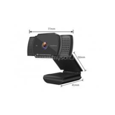Conceptronic Webkamera - AMDIS02B (2592x1944 képpont, Auto-fókusz, 30 FPS, USB 2.0, univerzális csipesz, mikrofon) (AMDIS02B) webkamera