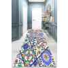  Conceptum Hypnose Hall Carpet (100 x 300) Multicolor Floral Tiles Djt