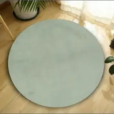  Conceptum Hypnose szőnyeg (100 cm) világosszürke ovális plüss - Világosszürke lakástextília