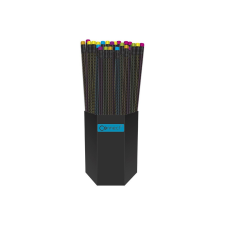 Connect Grafitceruza HB, fekete testű, színes radírral, Connect 72 db/csomag, színes ceruza