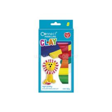 Connect Gyurma készlet, 152g felakasztható karton dobozban, 8klf. szín (CONNECT_609947) kreatív és készségfejlesztő
