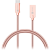 Connect IT Wirez Steel Knight USB-C 1m, metallic rose-gold