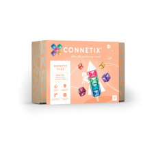  Connetix csempe - Mágneses építőkészlet pasztell négyzetek 40 db mágneses építőjáték