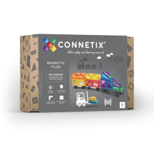  Connetix csempe - Mágneses építőkészlet Rainbow Vehicles 50 db barkácsolás, építés