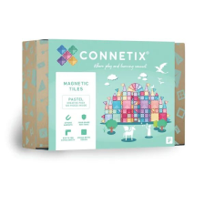  Connetix Pastel mágneses építőkészlet, 120 db csempe XL kreatív csomag barkácsolás, építés
