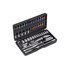 CONNEX Krova készlet racsnival tokban 52 darab COXB365010 dugókulcs