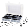 Conrad Components Kábelkötegelő és öntapadós tartó készlet 100/142/190 x 4,8 mm, fekete, Tru Components EPR-350UV (542293)