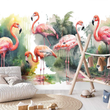 Consalnet Rózsaszín flamingó mintás fotótapéta tapéta, díszléc és más dekoráció