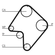 CONTINENTAL CTAM Fogasszíj CT832 autóalkatrész