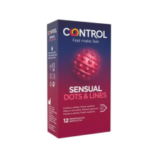  Control - bordázott, pontozott óvszer (12db) óvszer