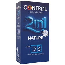  CONTROL - DUO NATURA 2-1 ÓVSZER + GÉL 6 DARAB óvszer