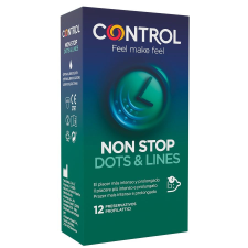  CONTROL - NONSTOP PONTOK ÉS VONALAK ÓVSZER 12 DB óvszer