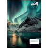 COOL BY VICTORIA Füzet, tűzött, A4, kockás, 32 lap, COOL BY VICTORIA, "Aurora borealis", "87-32"