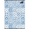 COOL BY VICTORIA Füzet, tűzött, A4, kockás, 80 lap, COOL BY VICTORIA "Mediterrain patterns"