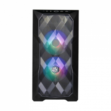 Cooler Master MasterBox TD300 Mesh ARGB Tempered Glass Black számítógép ház