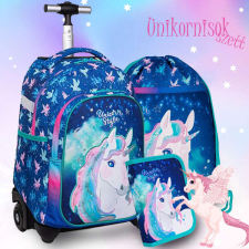  CoolPack Colorino gurulós iskolatáska SZETT - Unikornisos iskolatáska