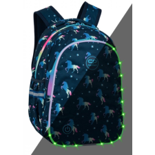 CoolPack - Jimmy LED-es iskolatáska, hátizsák - 2 rekeszes - Blue Unicorn iskolatáska