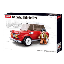 Cooper Sluban Model Bricks - Mini Cooper autó építőjáték készlet barkácsolás, építés