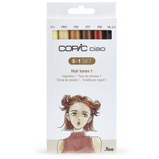 COPIC Ciao alkoholos marker készlet, Hair tones 1 - (5+1) db filctoll, marker