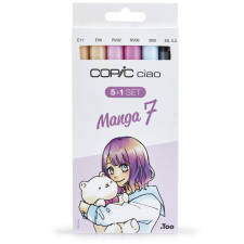 COPIC Ciao alkoholos marker készlet, Manga 7 - (5+1 db) filctoll, marker