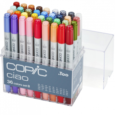 COPIC Grafikai filctoll készlet B, Copic Ciao Set B (36 db) filctoll, marker